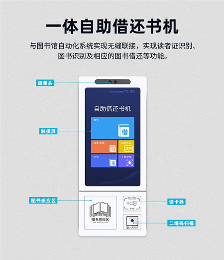 壁掛式自助借還書機(jī)